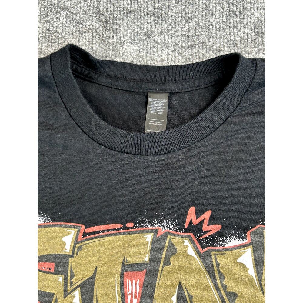 Stay Fresh Graphic T-Shirt Black Streetwear Graffiti Tee Adult Large - Picture 6 of 6